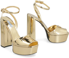 Load image into Gallery viewer, Metallic leather sandals
