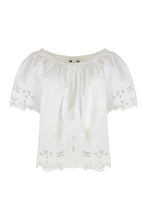 Carica l'immagine nel visualizzatore di Gallery, Blusa in cotone ricamata
