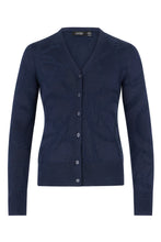 Load image into Gallery viewer, Cardigan With V-neck and Jacquard Pattern
