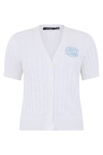 Load image into Gallery viewer, Cotton cardigan with short sleeves

