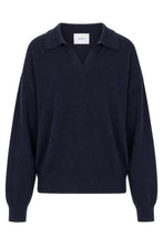 Carica l'immagine nel visualizzatore di Gallery, Pullover in cashmere con colletto a polo
