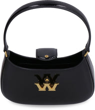Carica l'immagine nel visualizzatore di Gallery, Borsa Small Hobo in pelle con logo W in rilievo
