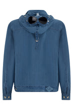 Carica l'immagine nel visualizzatore di Gallery, Giacca in denim con cappuccio e tasche applicate

