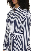 Carica l&#39;immagine nel visualizzatore di Gallery, Abito chemisier in cotone con cintura
