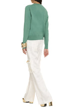 Load image into Gallery viewer, Logo detail cotton cardigan
