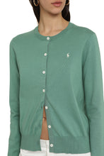 Load image into Gallery viewer, Logo detail cotton cardigan
