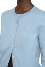 Load image into Gallery viewer, Logo detail cotton cardigan
