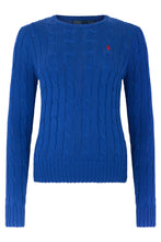 Load image into Gallery viewer, Crew neck cotton sweater with braids
