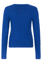 Load image into Gallery viewer, Crew neck cotton sweater with braids
