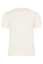 Load image into Gallery viewer, Short Sleeve Sweater with Embroidered Logo
