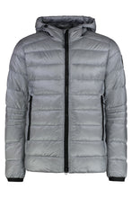Load image into Gallery viewer, Crofton hooded techno fabric down jacket - Black Label

