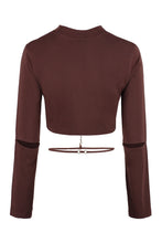 Carica l'immagine nel visualizzatore di Gallery, Crop top a maniche lunghe
