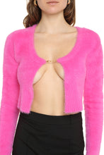 Load image into Gallery viewer, Campana viscose cropped cardigan
