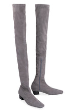 Carica l'immagine nel visualizzatore di Gallery, Stivali over-the-knee Colette in suede stretch
