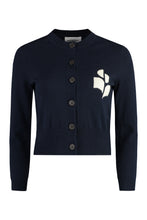 Carica l'immagine nel visualizzatore di Gallery, Cardigan Newton in cotone con logo
