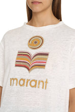 Carica l'immagine nel visualizzatore di Gallery, T-shirt in lino con logo
