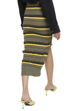 Carica l'immagine nel visualizzatore di Gallery, Gonna midi Concha in maglia a righe
