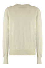 Carica l'immagine nel visualizzatore di Gallery, Cardigan Karin in cotone con logo
