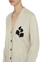 Carica l'immagine nel visualizzatore di Gallery, Cardigan Karin in cotone con logo
