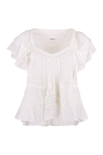 Carica l'immagine nel visualizzatore di Gallery, Blusa Madrana in cotone con volant
