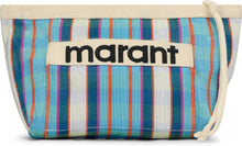 Load image into Gallery viewer, Powden pouch in nylon with striped pattern
