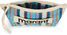 Load image into Gallery viewer, Powden pouch in nylon with striped pattern
