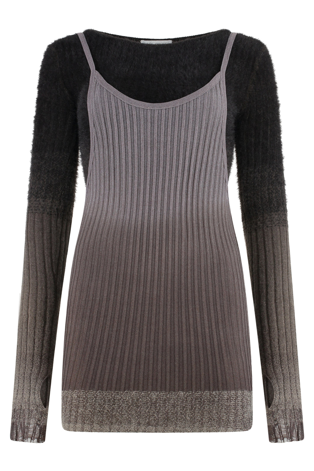Ribbed knit dress