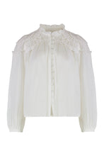 Carica l'immagine nel visualizzatore di Gallery, Blusa in cotone arricciato Christa
