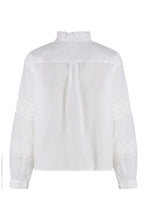 Carica l'immagine nel visualizzatore di Gallery, Blusa Valda in cotone con ruches
