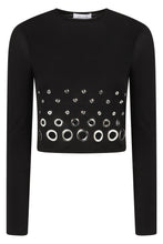 Carica l'immagine nel visualizzatore di Gallery, Crop top a maniche lunghe
