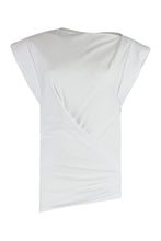Carica l'immagine nel visualizzatore di Gallery, T-shirt Maisan in cotone drappeggiata
