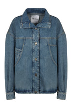 Load image into Gallery viewer, Denim bomber jacket
