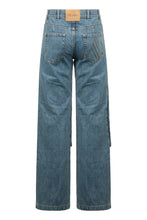 Carica l'immagine nel visualizzatore di Gallery, Jeans wide-leg a cinque tasche

