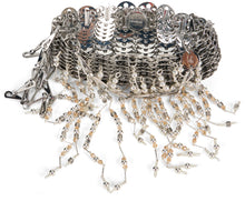 Load image into Gallery viewer, Shoulder bag 1969 Nano in metal with fringes
