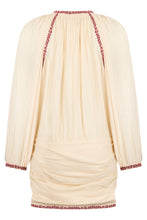 Load image into Gallery viewer, Short cotton dress with embroidery
