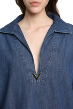 Carica l'immagine nel visualizzatore di Gallery, Abito Kaftano in denim
