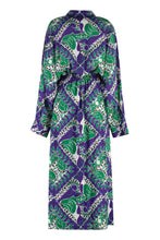 Carica l&#39;immagine nel visualizzatore di Gallery, Abito chemisier in seta stampata
