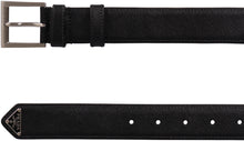 Load image into Gallery viewer, Leather belt with metal buckle
