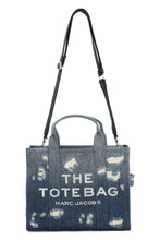 Load image into Gallery viewer, The Rip and Repair denim Medium tote bag
