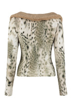 Load image into Gallery viewer, Faux fur collar cardigan
