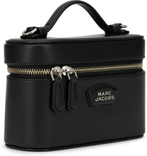 Load image into Gallery viewer, The Everyday Vanity Bag in black leather

