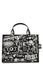 Carica l'immagine nel visualizzatore di Gallery, Borsa tote media Punk Scribble Canvas
