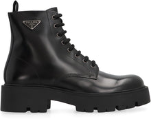 Load image into Gallery viewer, Leather lace-up boots
