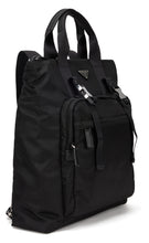 Carica l'immagine nel visualizzatore di Gallery, Borsa tote in re-nylon e pelle Saffiano

