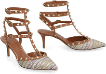 Load image into Gallery viewer, Valentino Garavani - Rockstud leather pointy-toe slingback
