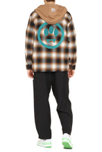 Carica l'immagine nel visualizzatore di Gallery, Camicia a quadri con cappuccio in felpa
