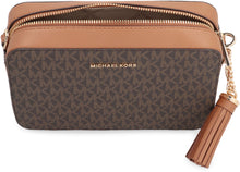 Load image into Gallery viewer, Jet Set media Coated fabric shoulder bag
