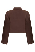 Carica l'immagine nel visualizzatore di Gallery, Camicia crop in lino
