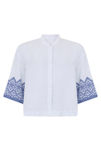 Carica l'immagine nel visualizzatore di Gallery, Camicia in lino con maniche a tre quarti
