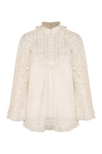 Carica l'immagine nel visualizzatore di Gallery, Blusa in ramié con volant
